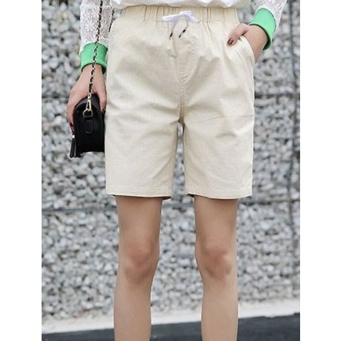 턴키 빅사이즈 편안한 면 밴딩 반바지: 품질과 편안함의 완벽한 결합