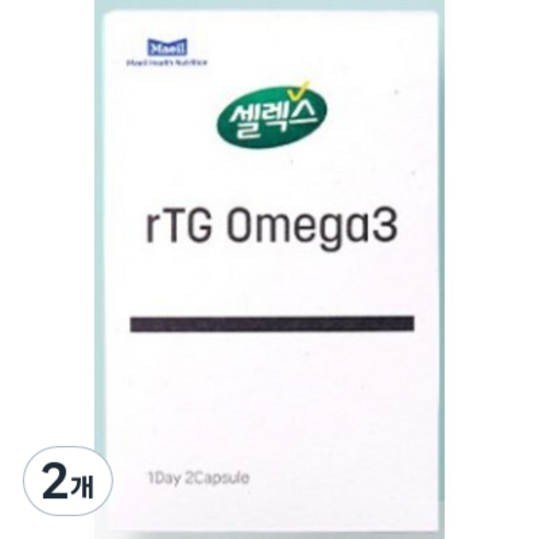 셀렉스 알티지 오메가3 31.2g, 60정, 2개