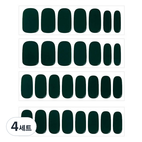 데싱디바 글로우 네일스티커 20p 세트, 그린우드, 4세트