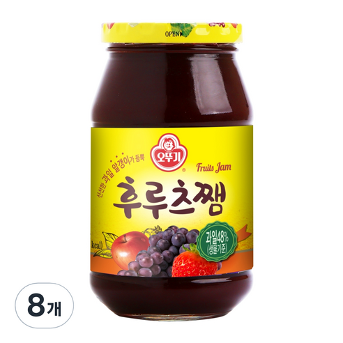 오뚜기 후르츠쨈, 500g, 8개