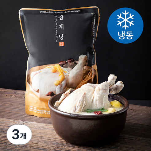 강강술래 홈채움 삼계탕 (냉동), 1kg, 3개