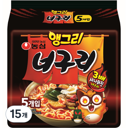 농심 앵그리 너구리, 15개