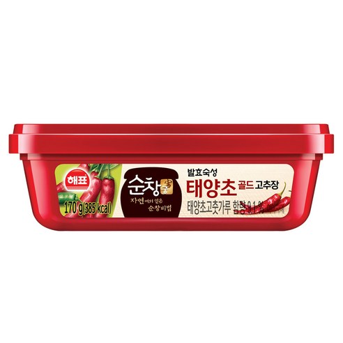 해표 순창궁 태양초 골드 고추장, 170g, 1개 소고기고추장 해표 순창궁 태양초 골드 고추장, 170g, 1개 소고기고추장