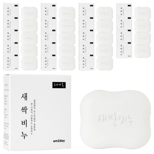 이엠투데이 EM 새싹 비누 연한 플로라향, 100g, 20개