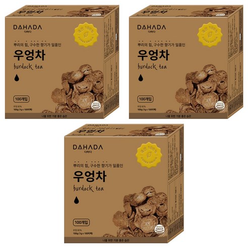 다하다 국산 우엉차, 1g, 100개입, 3개