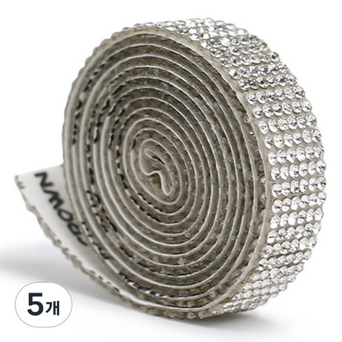 모나코올리브 DIY 큐빅 스티커 롤 6줄, 화이트, 5개