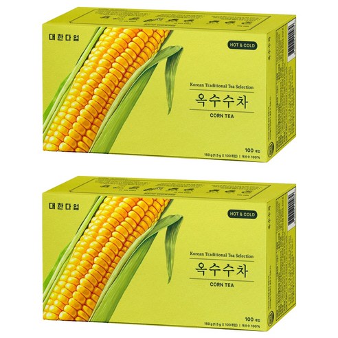 대한다업 옥수수차, 1.5g, 2개, 100개입