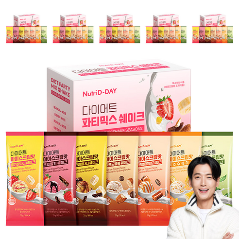 뉴트리디데이 다이어트 파티믹스 쉐이크 7종 세트, 350g, 6세트