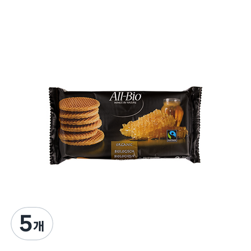 올바이오 허니 스트룹 와플 6p, 175g, 5개