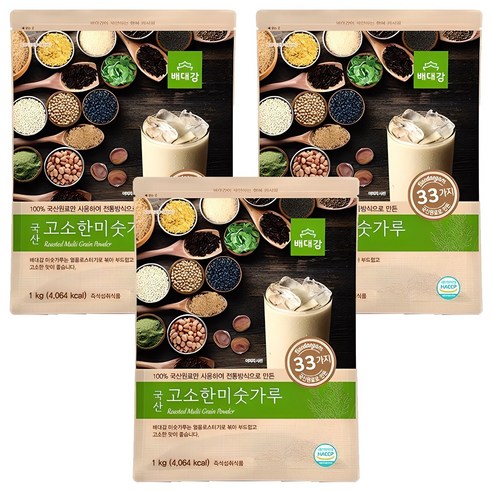 배대감 국산 고소한 미숫가루, 3개, 1kg