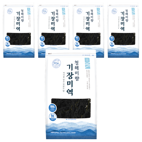 청해미향 기장미역, 100g, 5개