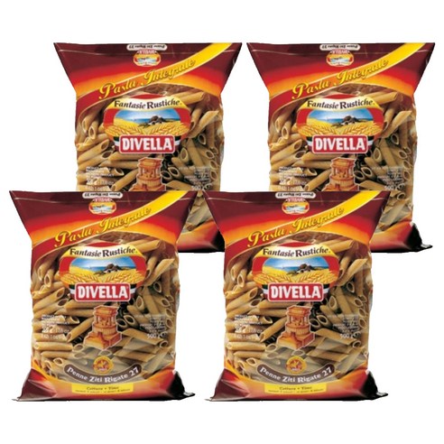 디벨라 통밀 펜네 파스타, 500g, 4개