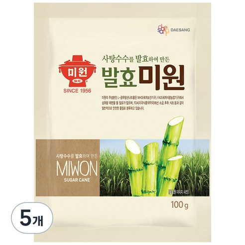 대상 발효 미원, 100g, 5개
