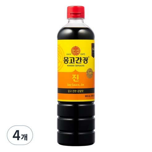 몽고간장 진, 900ml, 4개