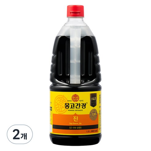 몽고간장 진, 1.5L, 2개