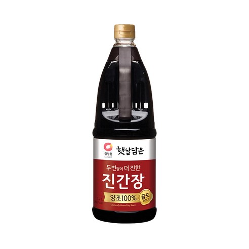 햇살담은 청정원 두번달여 더 진한 진간장골드, 1.7L, 1개