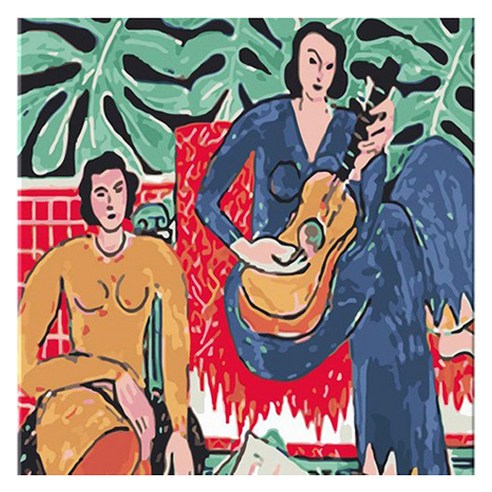 모모픽스페인팅 DIY 명화 그리기 60 x 75 cm, WH06 앙리마티스 뮤직, 1개