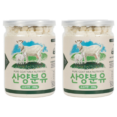 궁 강아지 산양분유, 소고기, 200g, 2개