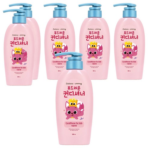 베비언스 핑크퐁 부드러운 컨디셔너 자몽릴리향, 380ml, 6개