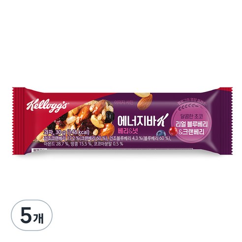 에너지바K 베리앤넛, 30g, 48개