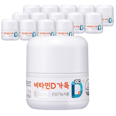 함소아 비타민D 1000IU 60p, 15개, 60캡슐