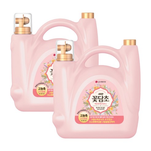 [비건라이프] 샤프란꽃담초 허브부케가르니 섬유유연제 연꽃 앤 유칼립투스 본품, 5.5L, 2개