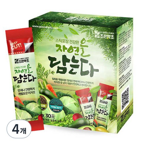 조은약초 자연을 담는다 프리미엄 누에환 스틱, 4개, 90g