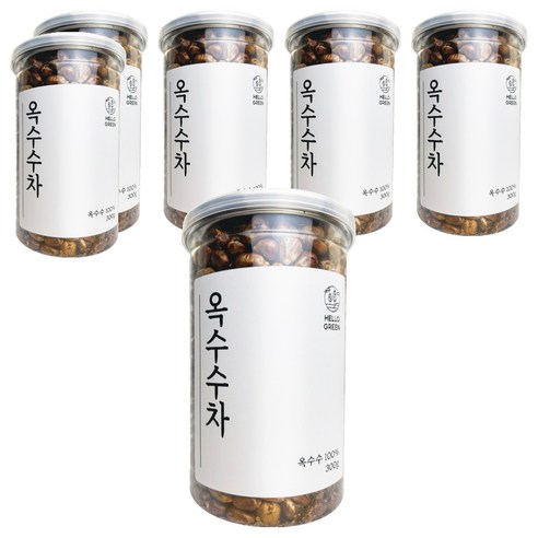 헬로우그린 볶은 옥수수차, 300g, 6개