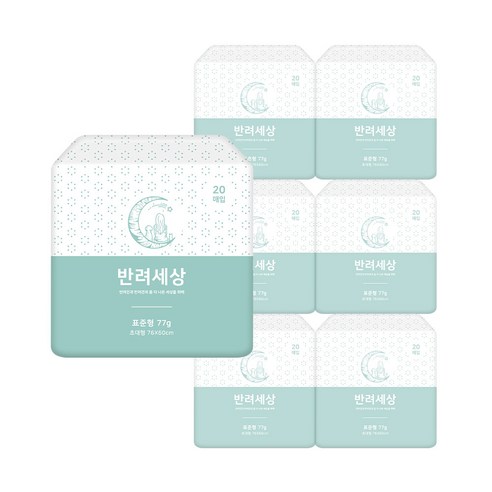 반려세상 반려동물 표준형 배변패드 초대형 20p, 6개