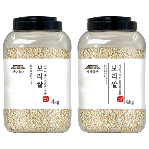 건강곡간 미국산 보리쌀, 4kg, 2개