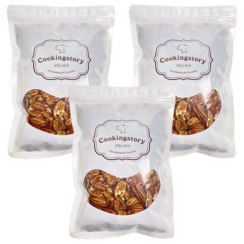 쿠킹스토리 피칸 반태, 500g, 3개