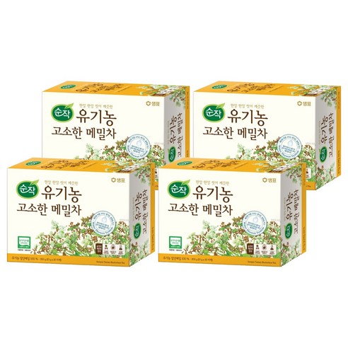 순작 유기농 고소한 메밀차, 10g, 20개입, 4개