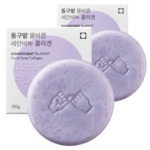 동구밭 올바른 콜라겐 세안비누, 120g, 2개