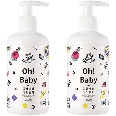 뷰티레시피 오 베이비 깔끔세정 아기워시, 250ml, 2개