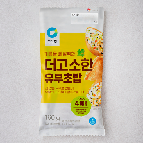 대상 종가집 더 고소한 유부초밥, 160g, 1개