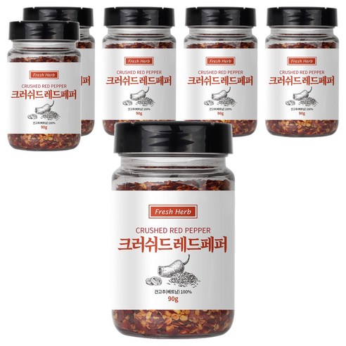 신선약초 크러쉬드 레드페퍼, 90g, 6개