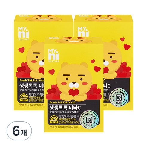 마이니 생생톡톡 비타C, 6개, 172.8g
