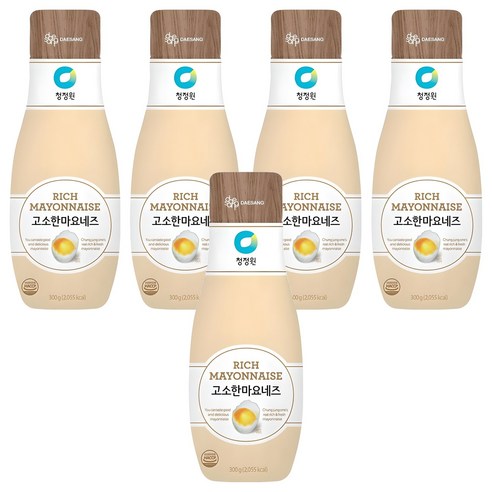 청정원 고소한 마요네즈, 300g, 5개