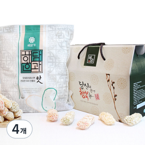 해담한과 해담유과 선물세트, 500g, 4세트