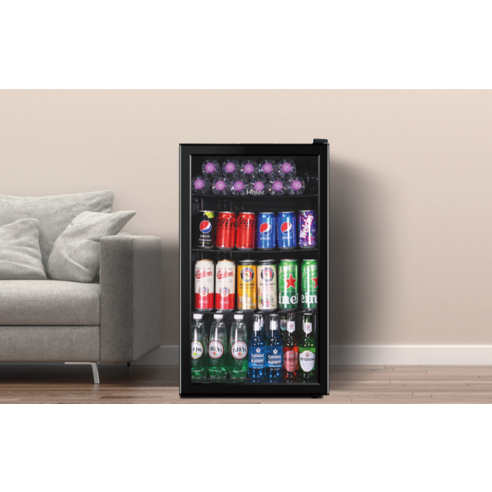 컴팩트하고 세련된 하이얼 쇼케이스 미니 냉장고: 작은 공간에 큰 용량과 스타일