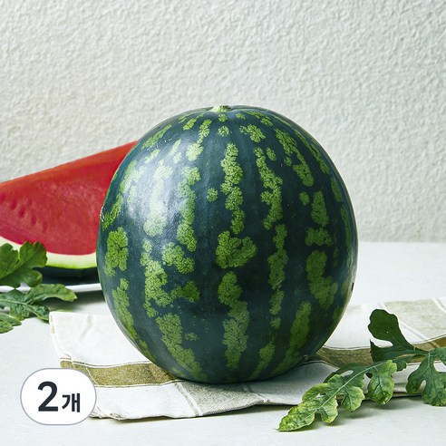 유명산지 11.5brix 수박, 5kg 미만, 2개