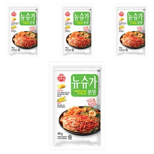 오뚜기 뉴슈가분말, 60g, 4개