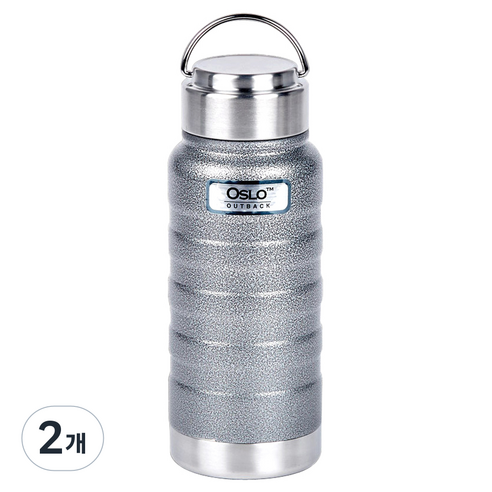 오슬로 아웃백 텀블러, 그레이, 500ml, 2개