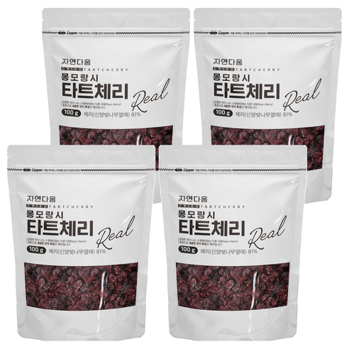 자연다움 몽모랑시 타트체리, 4개, 100g(1개)