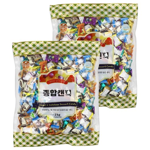 8가지맛 종합캔디, 2개, 2kg