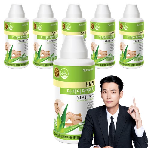 뉴트리디데이 다이어트 알로에겔 오리지날, 1L, 6개