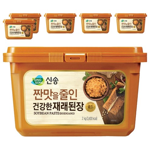 신송 짠맛을 줄인 건강한 재래된장, 2kg, 6개