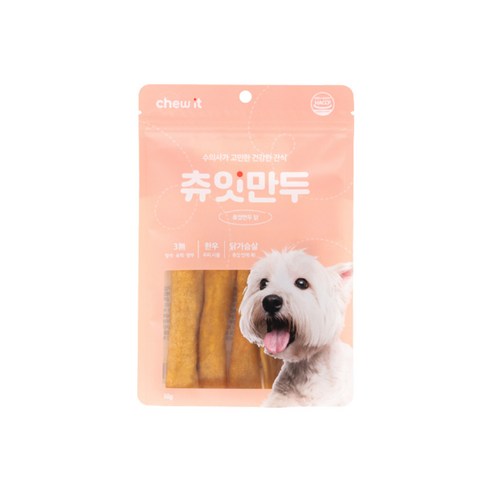 핏펫 강아지 츄잇 만두 개껌, 닭, 1개