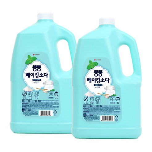 퐁퐁 주방세제 베이킹소다 용기, 3L, 2개