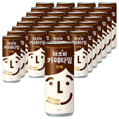 레쓰비 카페타임 라떼, 240ml, 90개